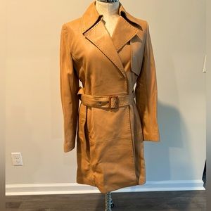 Banana Republic Leather Trench Coat